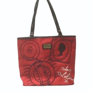 Lulu Guinness Red London England Purse